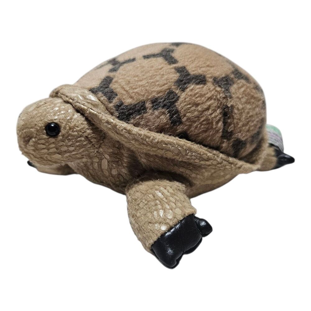 Zoona Wildlife Tortoise Turtle Plush 6" Brown Stuffed Animal Toy 6" Collecitble